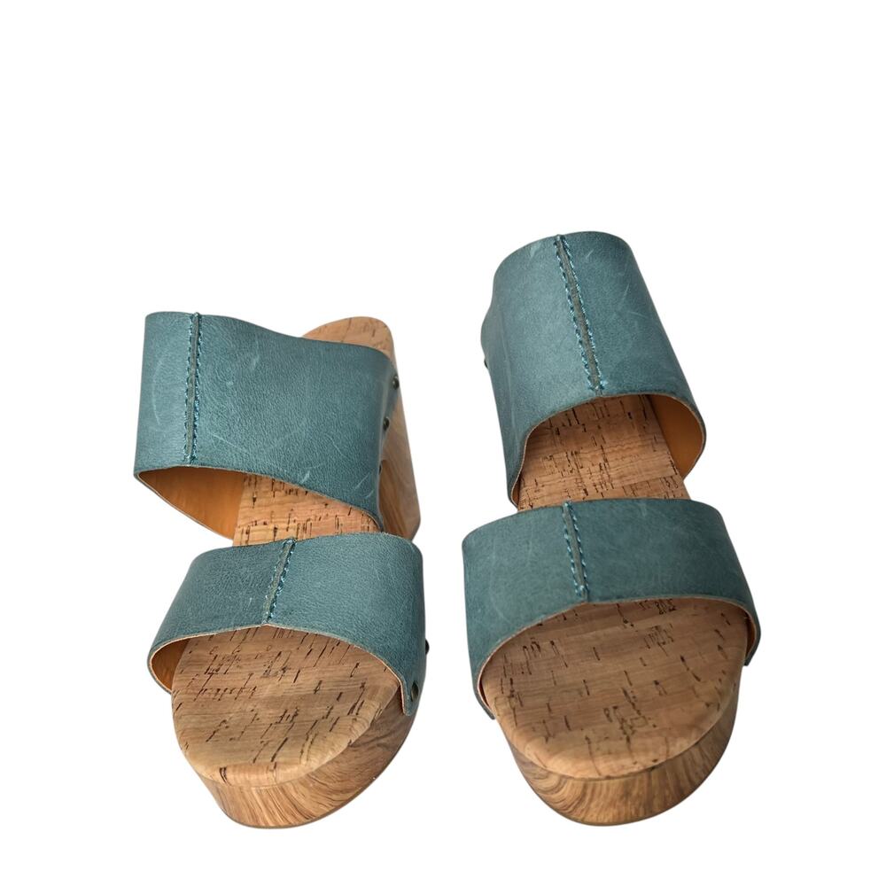 Kork-Ease Darra Leather Platform Clog Heeled Sandals Size 11 - Picture 4 of 12